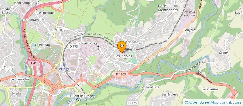 localisation de l'entreprise MONSIEUR LAURENT POCHET  ARGONAY