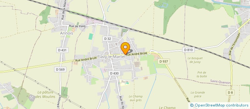 localisation de l'entreprise MONSIEUR LAURENT PODEVIN à FLAVY-LE-MARTEL