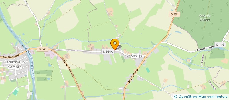 localisation de l'entreprise MONSIEUR LAURENT POIDEVIN  LA GROISE