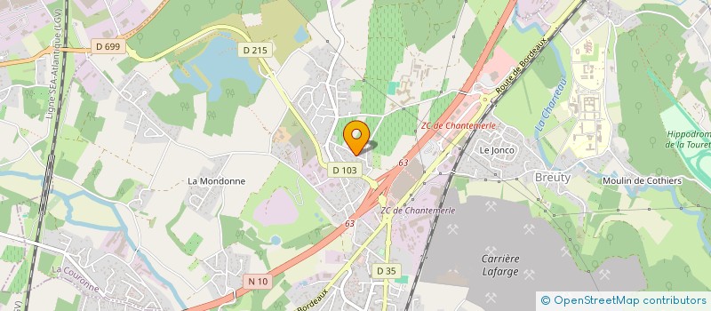 localisation de l'entreprise MONSIEUR LAURENT POINEAUD à LA COURONNE