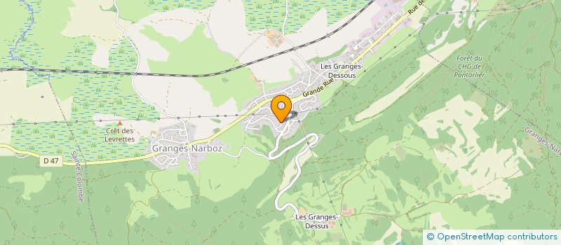 localisation de l'entreprise MONSIEUR LAURENT POINTURIER  VUILLECIN