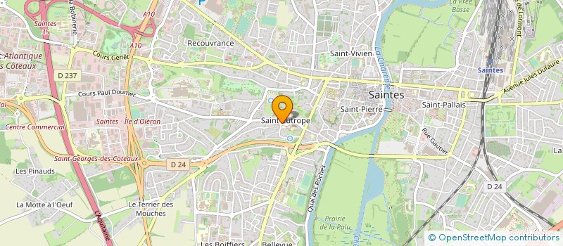 localisation de l'entreprise MONSIEUR LAURENT POMET  SAINTES