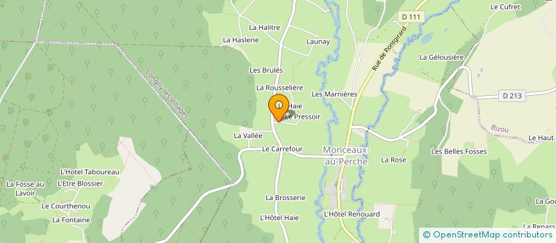 localisation de l'entreprise MONSIEUR LAURENT PONCET à LONGNY LES VILLAGES