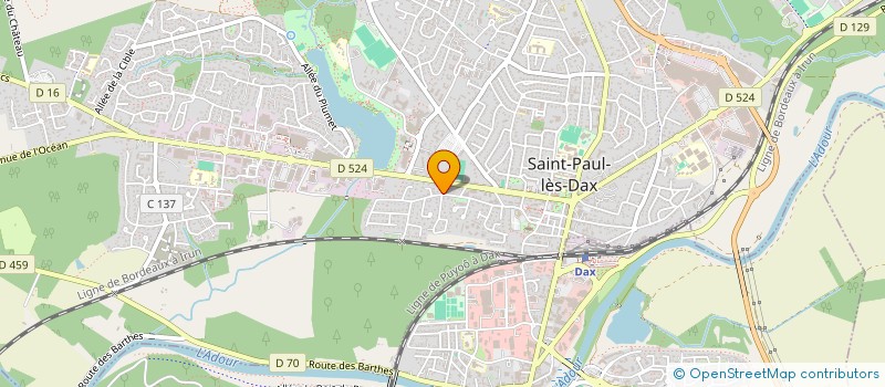 localisation de l'entreprise MONSIEUR LAURENT PONJOL  SAINT-PAUL-LES-DAX