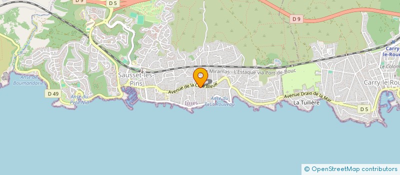 localisation de l'entreprise MONSIEUR LAURENT PONTAL  ISTRES