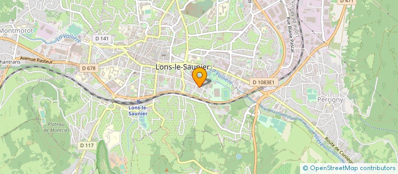 localisation de l'entreprise MONSIEUR LAURENT PONTIROLI à LONS-LE-SAUNIER
