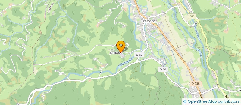 localisation de l'entreprise MONSIEUR LAURENT PONTRE  TREBONS