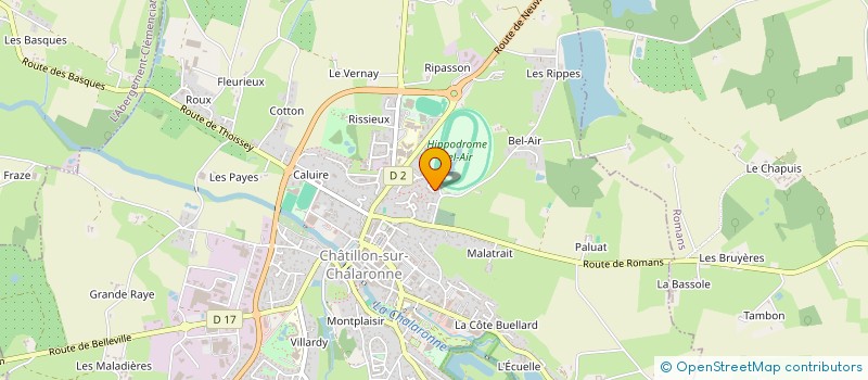 localisation de l'entreprise MONSIEUR LAURENT PORCEL-MARTINEZ à CHATILLON-SUR-CHALARONNE
