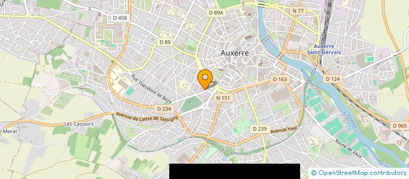 localisation de l'entreprise MONSIEUR LAURENT PORTE  AUXERRE