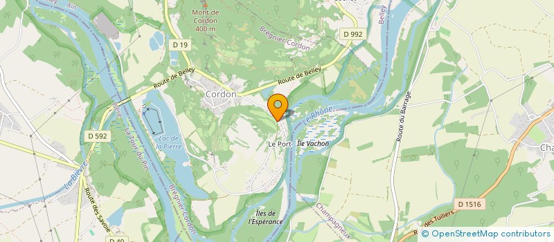 localisation de l'entreprise MONSIEUR LAURENT POUCHOY  BREGNIER-CORDON