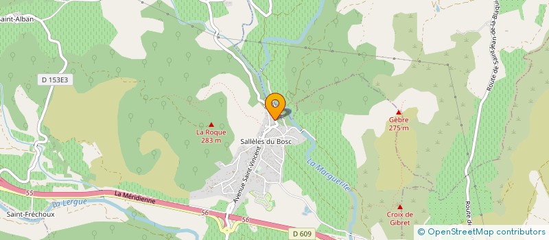 localisation de l'entreprise MONSIEUR LAURENT POUJOL  LE BOSC