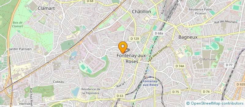 localisation de l'entreprise MONSIEUR LAURENT POULIQUEN à FONTENAY-AUX-ROSES