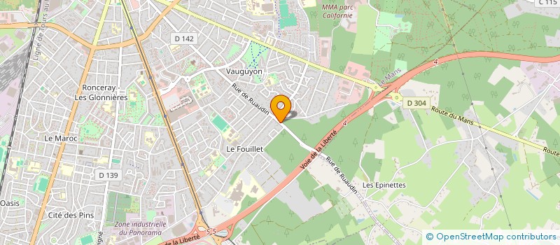 localisation de l'entreprise MONSIEUR LAURENT POUPARD  LE MANS