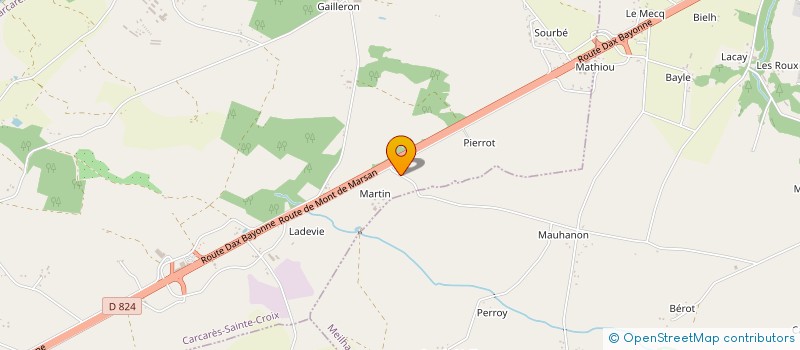 localisation de l'entreprise MONSIEUR LAURENT POUTOIRE  CARCARES-SAINTE-CROIX