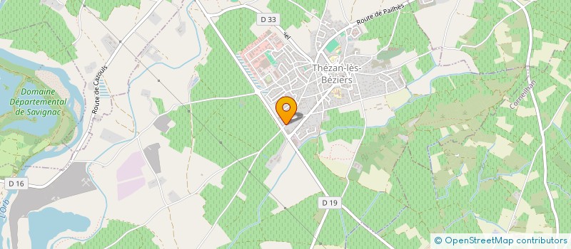 localisation de l'entreprise MONSIEUR LAURENT PRADES  THEZAN-LES-BEZIERS