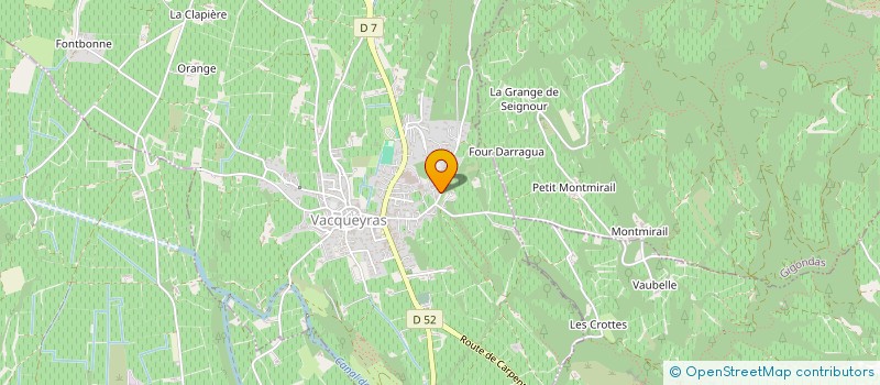 localisation de l'entreprise MONSIEUR LAURENT PRADIER  VACQUEYRAS