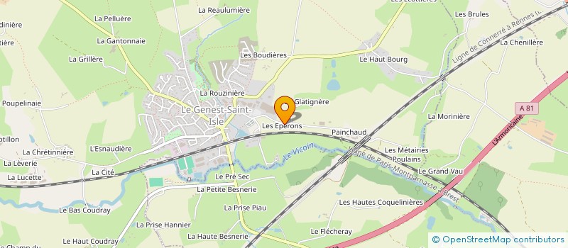 localisation de l'entreprise MONSIEUR LAURENT PRADO  LE GENEST-SAINT-ISLE