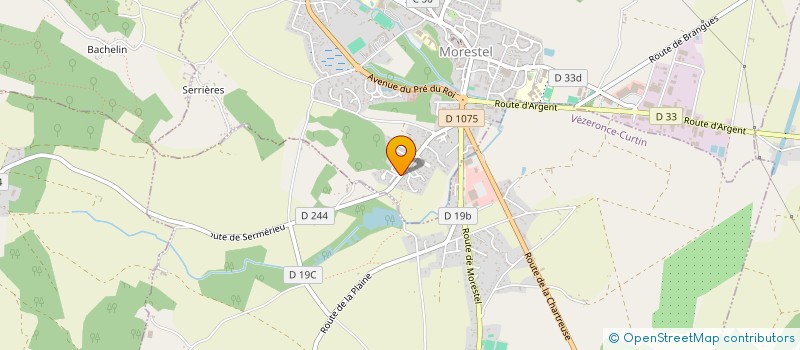 localisation de l'entreprise MONSIEUR LAURENT PRIEUR  MORESTEL