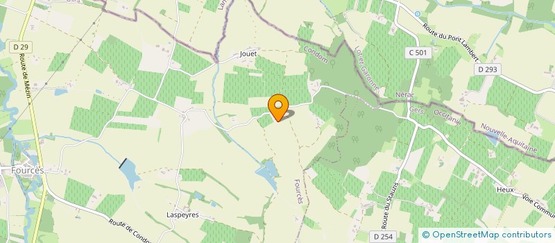 localisation de l'entreprise MONSIEUR LAURENT PRIGENT  FOURCES