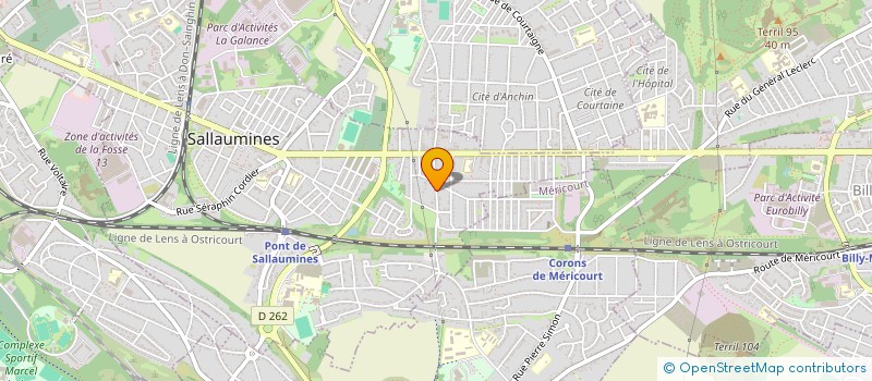 localisation de l'entreprise MONSIEUR LAURENT PROUVEZ  SALLAUMINES