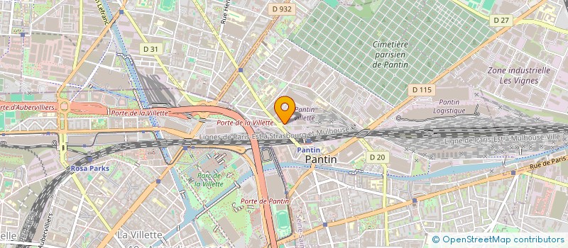 localisation de l'entreprise MONSIEUR LAURENT PROUX à PANTIN