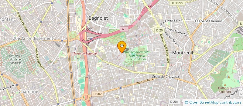 localisation de l'entreprise MONSIEUR LAURENT PROVOST à BAGNOLET