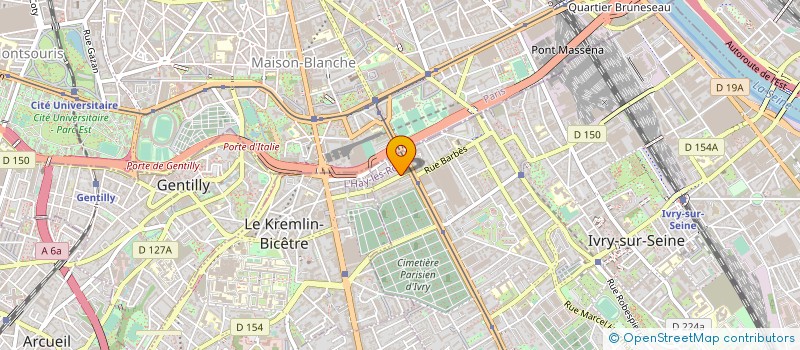 localisation de l'entreprise MONSIEUR LAURENT PRUDOT D'AVIGNY  IVRY-SUR-SEINE