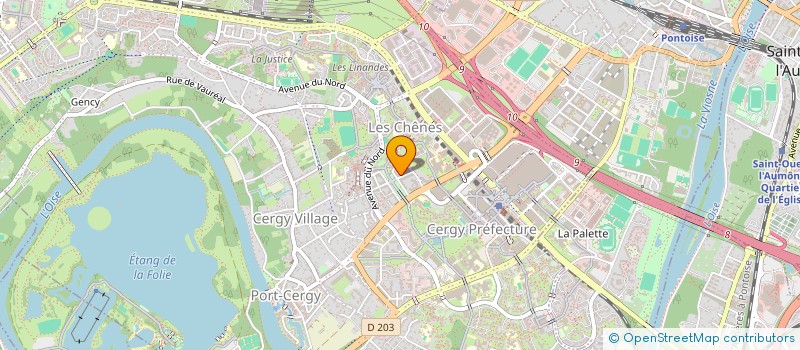 localisation de l'entreprise MONSIEUR LAURENT PRUNET  CERGY