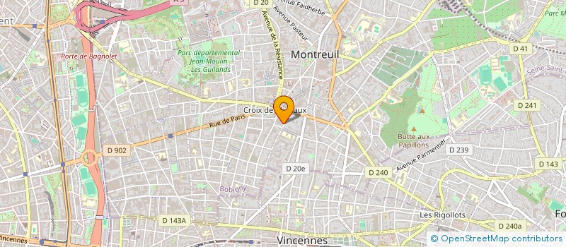 localisation de l'entreprise MONSIEUR LAURENT PRUNIER à MONTREUIL