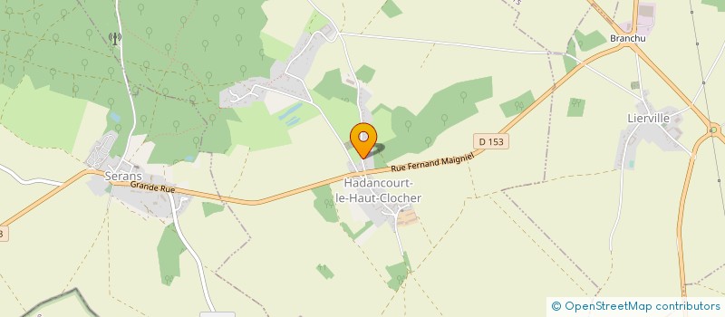 localisation de l'entreprise MONSIEUR LAURENT PRUVOST à HADANCOURT-LE-HAUT-CLOCHER