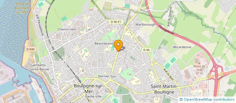 localisation de l'entreprise MONSIEUR LAURENT PRUVOST à BOULOGNE-SUR-MER