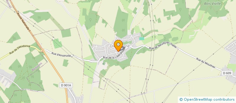 localisation de l'entreprise MONSIEUR LAURENT PRUVOT  DIEUDONNE