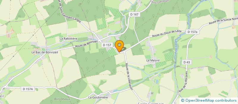 localisation de l'entreprise MONSIEUR LAURENT PRZYBYL  SAINT-GERMAIN-LANGOT