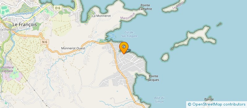 localisation de l'entreprise MONSIEUR LAURENT PUGNERE  LE FRANCOIS