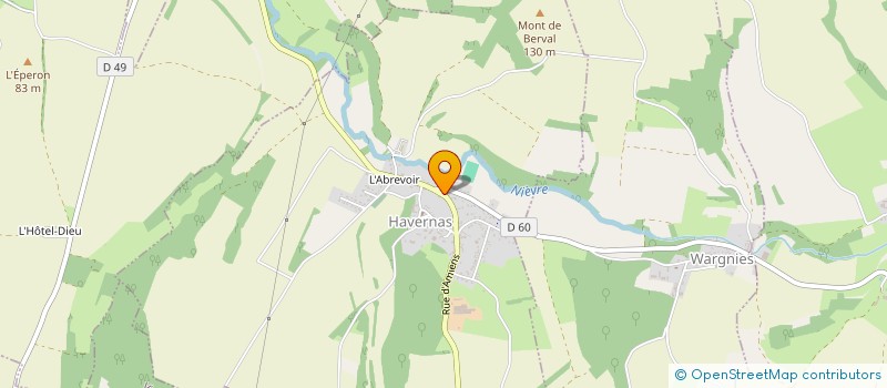 localisation de l'entreprise MONSIEUR LAURENT PUJADAS  HAVERNAS