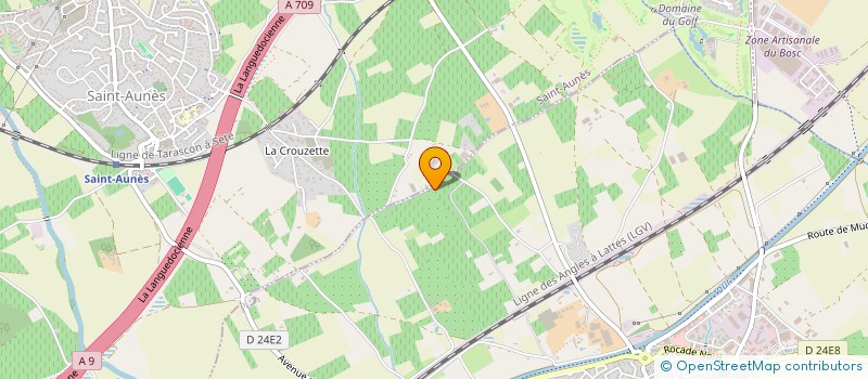 localisation de l'entreprise MONSIEUR LAURENT PUJOS  SAINT-AUNES