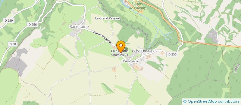 localisation de l'entreprise MONSIEUR LAURENT PYANET à BARRETAINE