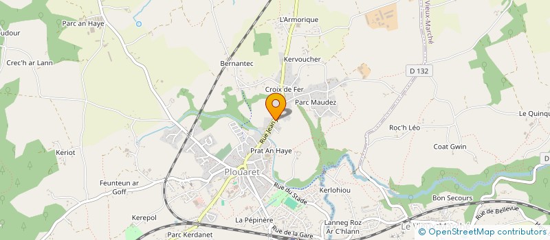 localisation de l'entreprise MONSIEUR LAURENT QUEMENER  PLOUARET