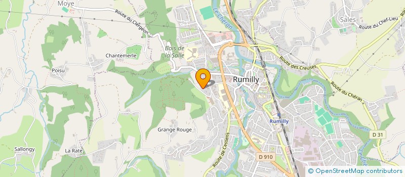 localisation de l'entreprise MONSIEUR LAURENT QUETARD  RUMILLY