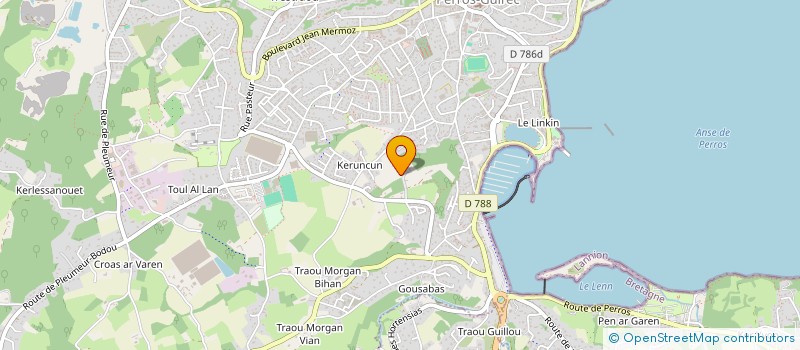 localisation de l'entreprise MONSIEUR LAURENT QUINQUIS  PERROS-GUIREC