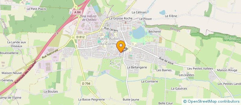 localisation de l'entreprise MONSIEUR LAURENT QUINTON à SAINT-AUBIN-DU-CORMIER