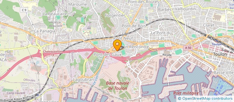 localisation de l'entreprise MONSIEUR LAURENT QUIQUEMELLE  TOULON