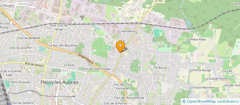 localisation de l'entreprise MONSIEUR LAURENT QUITTELIER  FLEURY-LES-AUBRAIS