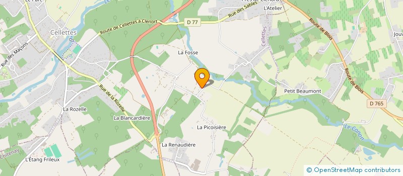 localisation de l'entreprise MONSIEUR LAURENT RAGOIS à CELLETTES