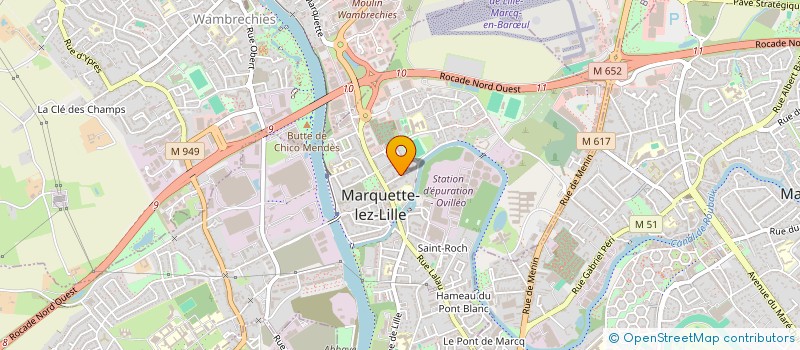 localisation de l'entreprise MONSIEUR LAURENT RAGUENEAU à MARQUETTE-LEZ-LILLE