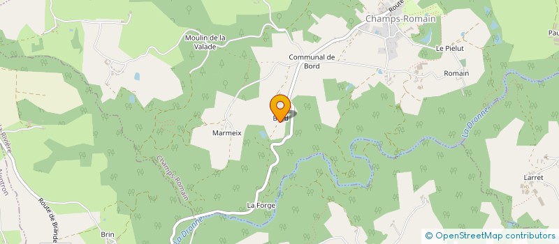 localisation de l'entreprise MONSIEUR LAURENT RAILLE  CHAMPS-ROMAIN