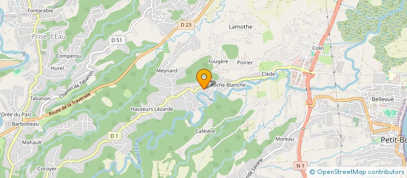 localisation de l'entreprise MONSIEUR LAURENT RAMBHOJAN  PETIT-BOURG