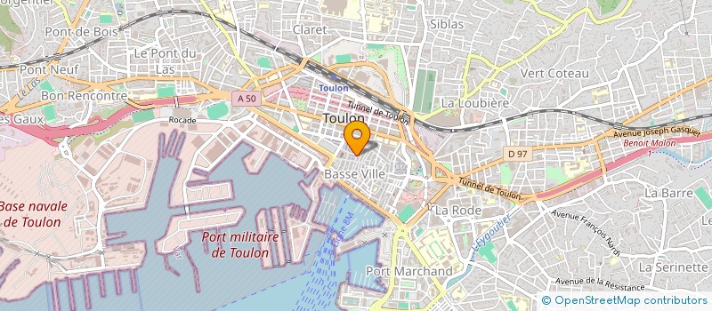 localisation de l'entreprise MONSIEUR LAURENT RAMONDOU à TOULON