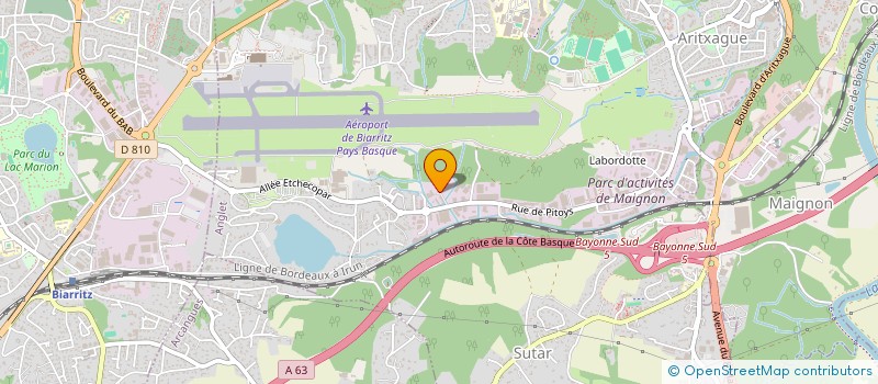 localisation de l'entreprise MONSIEUR LAURENT RAOULT  ANGLET