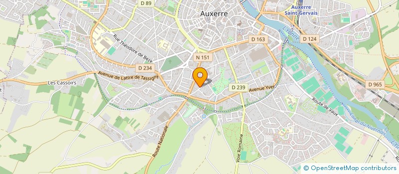 localisation de l'entreprise MONSIEUR LAURENT RAPIN à AUXERRE